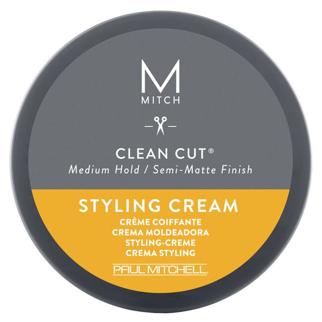 Mitch Clean Cut Styling Cream helps you achieve a clean, casual & natural look with a more subtle and fuller texture without looking over styled.