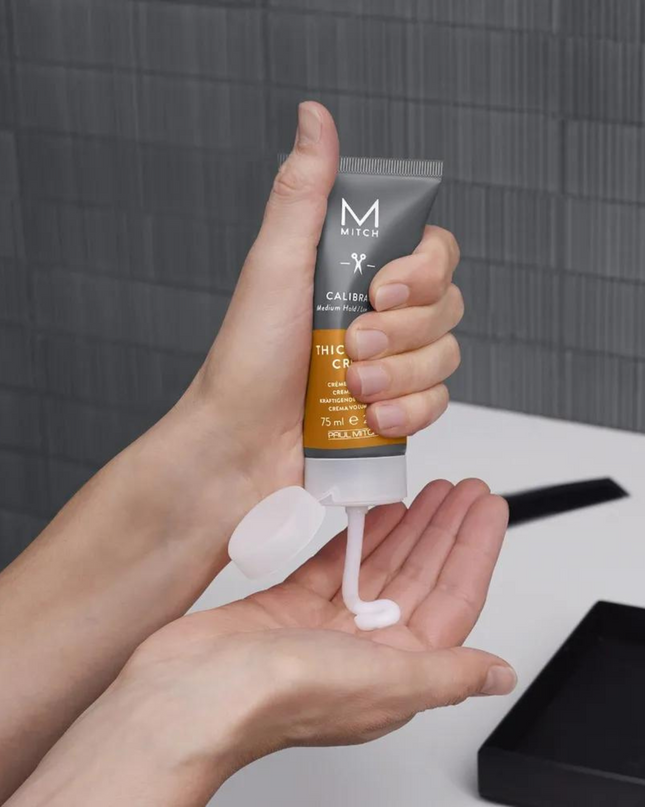 Lightweight styling cream adds volume and thickness to any hair type or texture, and is ideal for fine hair. Works easily into hair and dries quickly for a fuller, long-lasting style without the weight.