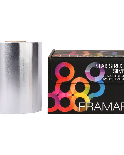 Star Struck Silver Medium Smooth Large Foil 1600 ft. Roll
