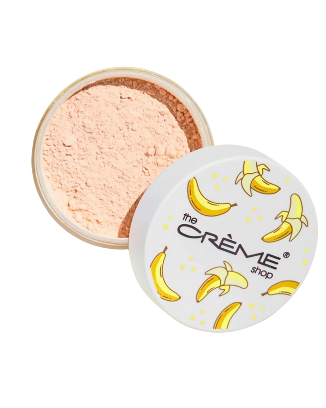 Go Bananas with our brightening setting powder! Bake your under eyes and eliminate dark circles for the most a-peeling soft matte finish. Apply all over face to blur imperfections and smooth out complexion without clogging your pores.
