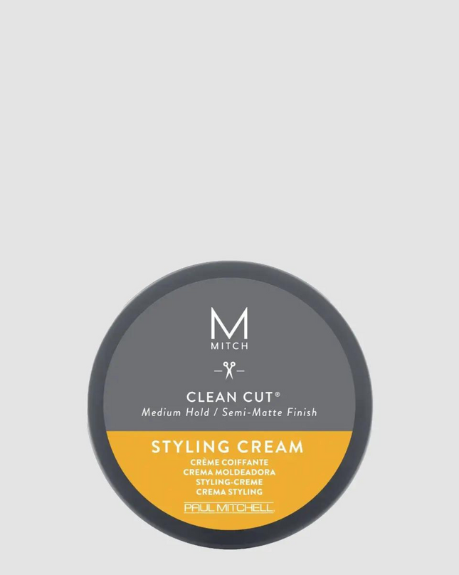 Mitch Clean Cut Styling Cream helps you achieve a clean, casual & natural look with a more subtle and fuller texture without looking over styled.
