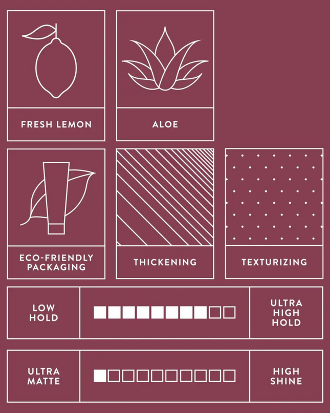 Mitch Matterial Strong. Modern. Matte. Make hair look and feel thicker with this powerful styling clay. Strong grip bulks up texture without weighing it down. The no-shine formula leaves a dry, ultra-matte finish.