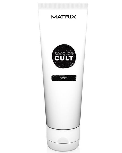 SOCOLOR Cult Semi-permanent, direct dye color, ranging from the most vibrant to the softest pastels to allow stylists to create flirty, fun and fierce looks. The acidic conditioning formula in Cult semi-permanent shades conditions as it deposits long-lasting true tone.