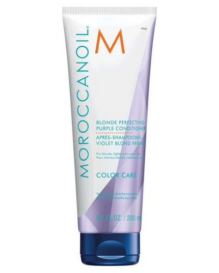 Fight brassiness in blonde, lightened brunette, and grey hair with this sulfate-free purple shampoo. Featuring deep violet pigments to counteract unwanted yellow and orange tones, this professional-strength tone-correcting shampoo helps you maintain your ideal hair color between salon appointments. The gentle formula cleanses without drying and contains ArganID™ to help repair hair from the inside out. Color-safe. Sulfate, phosphate, and paraben-free.