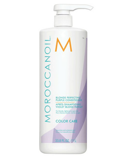 Fight brassiness in blonde, lightened brunette, and grey hair with this sulfate-free purple shampoo. Featuring deep violet pigments to counteract unwanted yellow and orange tones, this professional-strength tone-correcting shampoo helps you maintain your ideal hair color between salon appointments. The gentle formula cleanses without drying and contains ArganID™ to help repair hair from the inside out. Color-safe. Sulfate, phosphate, and paraben-free.
