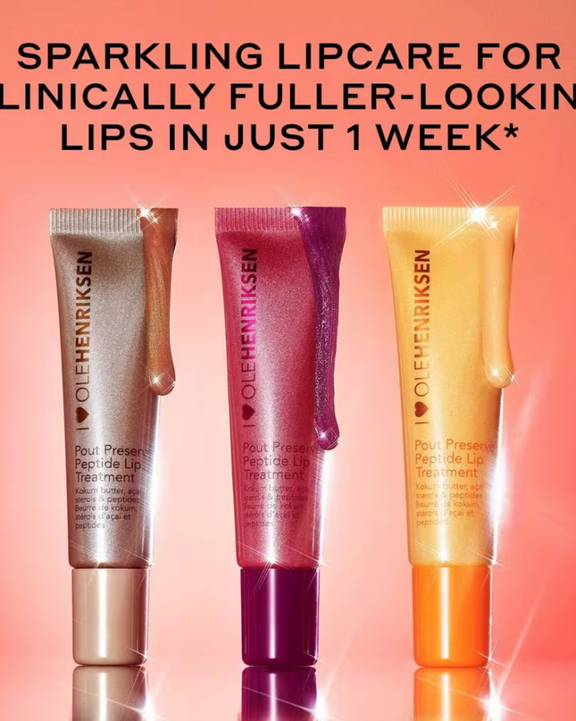 OLEHENRIKSEN Pout Preserve Hydrating Peptide Lip Treatment is a hydrating lip treatment powered by lip specific peptides and kokum butter that visibly smooths lip lines and delivers clinically fuller-looking lips in just one week.