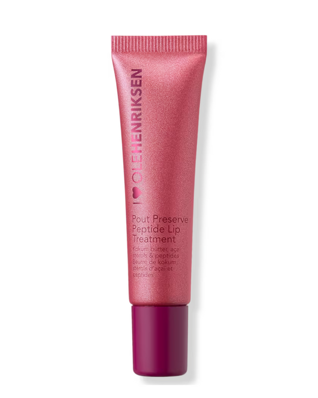 OLEHENRIKSEN Pout Preserve Hydrating Peptide Lip Treatment is a hydrating lip treatment powered by lip specific peptides and kokum butter that visibly smooths lip lines and delivers clinically fuller-looking lips in just one week.