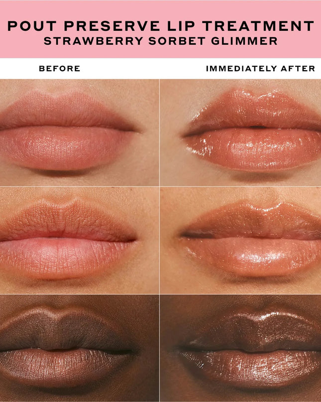 The viral lip treatment, now in a new glimmer finish. Sparkling & lipcare, infused with lip-specific peptides and kokum butter, for clinically fuller-looking lips in just 1 week.*