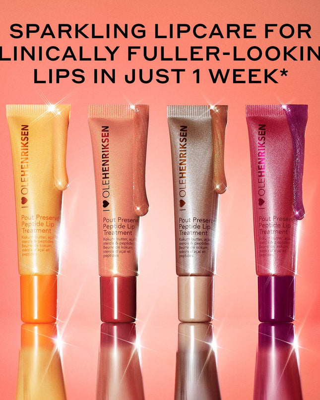The viral lip treatment, now in a new glimmer finish. Sparkling lipcare, infused with lip-specific peptides and kokum butter, for clinically fuller-looking lips in just 1 week.*