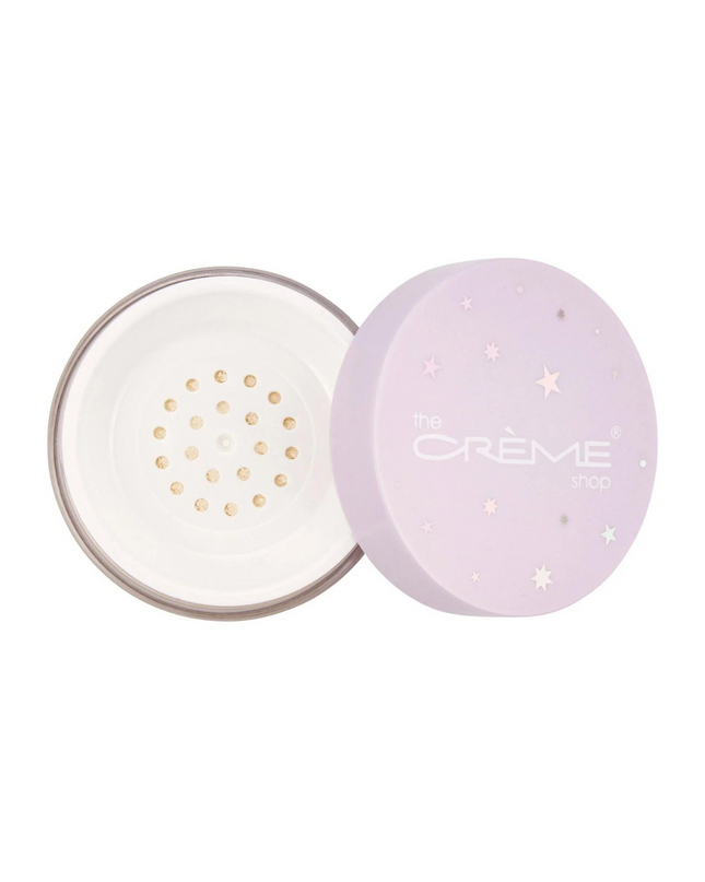Get an airbrushed, out-of-this-world finish with our Moondust Universe-al Setting Powder. This loose setting powder helps get rid of shine while reducing the appearance of pores fine lines. Create a long-lasting, photo-ready complexion with no caking or settling in creases.