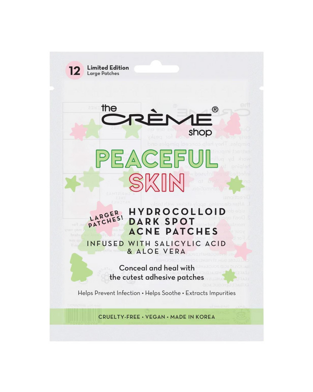 Our Hydrocolloid Acne Patches are an easy and pain-free solution for pesky pimples. They help conceal pimples and extract impurities. Hydrocolloid patches work by pulling out excess oil while helping to heal tissue around the infected area. Infused with Salicylic Acid and Aloe Vera to help clarify and alleviate inflammation. INCLUDES 36 HYDROCOLLOID ACNE PATCHES!
