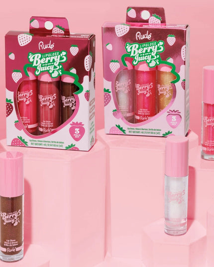 Your new go-to for irresistibly glossy lips, without the stickiness. These ultra-hydrating lip balms deliver that fresh, juicy shine while keeping your lips soft and smooth.