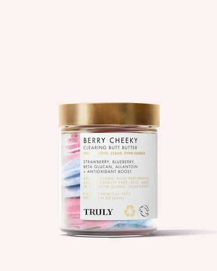 Truly- BERRY CHEEKY
CLEARING BUTT BUTTER