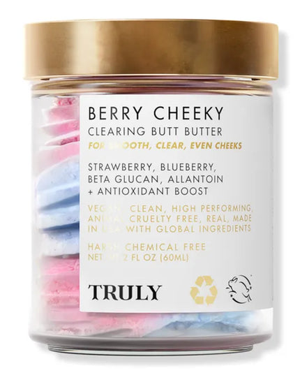 Truly- BERRY CHEEKY
CLEARING BUTT BUTTER