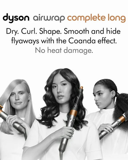 Dyson - Dyson Airwrap™ Complete Long Volumise multi-styler and dryer Straight+Wavy (Strawberry Bronze/Blush Pink)