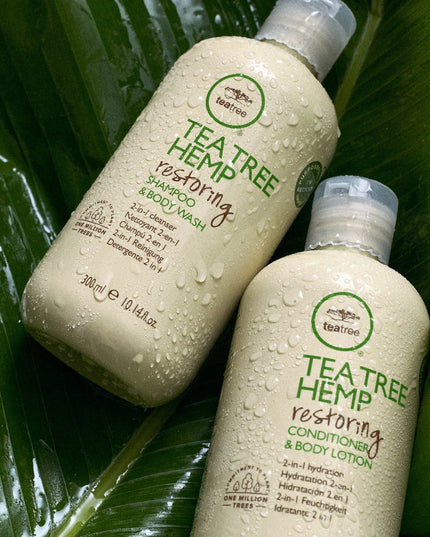 John Paul Mitchell Systems - Tea Tree Hemp Restoring Shampoo & Body Lotion