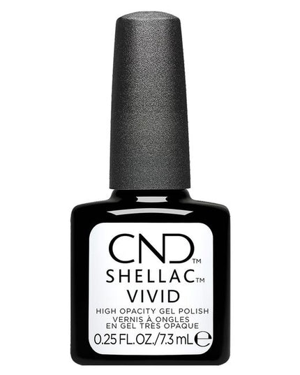CND SHELLAC VIVID was designed to deliver boosted primary and secondary colors with a high opacity. Because of this, it parallels as an art medium making it optimal for hand painting, line work, stamping, stippling, color transfers, and much more. Unlike most art gels, CND SHELLAC VIVID is completely removable and does not create an exothermic reaction when curing.