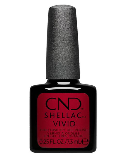 CND SHELLAC VIVID was designed to deliver boosted primary and secondary colors with a high opacity. Because of this, it parallels as an art medium making it optimal for hand painting, line work, stamping, stippling, color transfers, and much more. Unlike most art gels, CND SHELLAC VIVID is completely removable and does not create an exothermic reaction when curing.