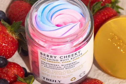 Truly- BERRY CHEEKY
CLEARING BUTT BUTTER
