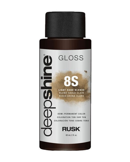 Rusk® Deepshine® Gloss is powered by state-of-the-art technology direct from Italy. Infused with a Conditioning Blend of Marine Extracts and Oleic Acid to deliver maximum softness, shine and combability.