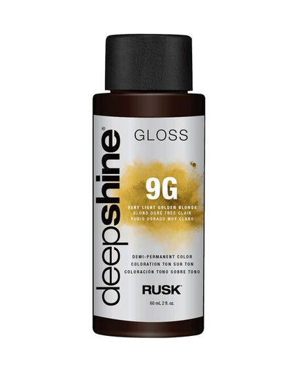 Rusk® Deepshine® Gloss is powered by state-of-the-art technology direct from Italy. Infused with a Conditioning Blend of Marine Extracts and Oleic Acid to deliver maximum softness, shine and combability.