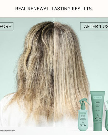 The first step in the INTEGRITYrx™ Hair Renewal System, Processing Shield™ is a professional chemical protectant spray designed to help support hair before color, lightening, texture, and other chemical services. Applied prior to processing, it helps create a more balanced canvas for healthier-looking results while maintaining salon efficiency with a quick, easy application.