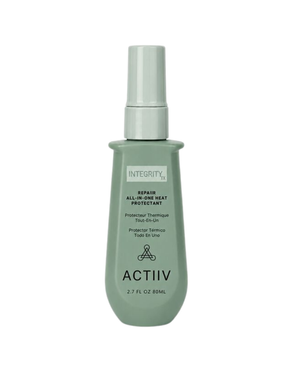 REPAIIR All-In-One Protectant is the final step in the INTEGRITYrx™ Hair Renewal System. This lightweight leave-in treatment helps protect against heat styling, reduce frizz and static, improve manageability, and visibly reduce the appearance of split ends while helping maintain healthier-looking hair between salon visits.Designed for daily use on all hair types, it delivers professional care with every application.