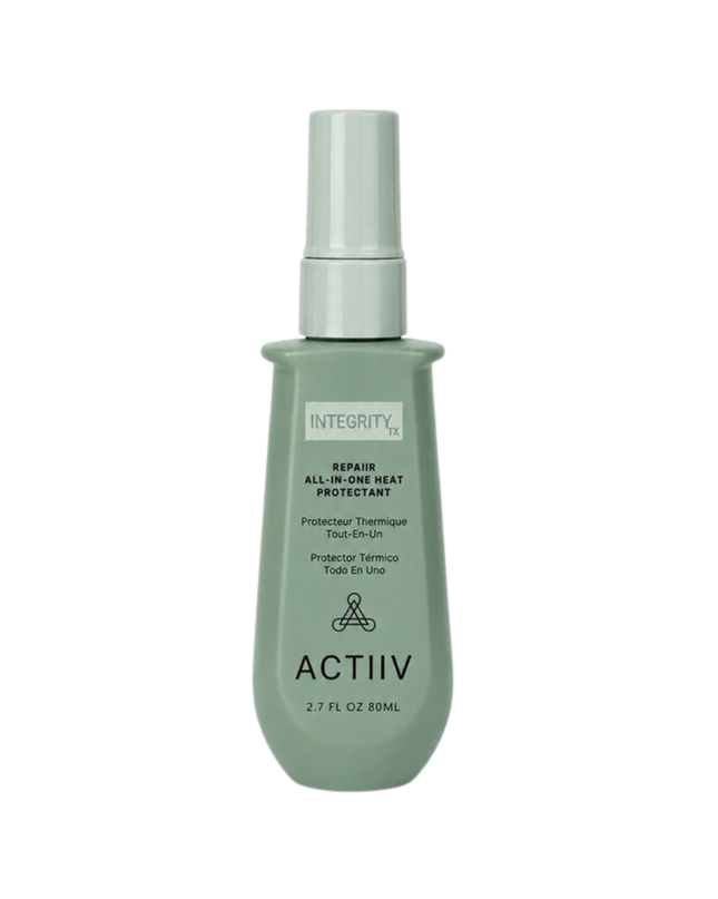 REPAIIR All-In-One Protectant is the final step in the INTEGRITYrx™ Hair Renewal System. This lightweight leave-in treatment helps protect against heat styling, reduce frizz and static, improve manageability, and visibly reduce the appearance of split ends while helping maintain healthier-looking hair between salon visits.Designed for daily use on all hair types, it delivers professional care with every application.