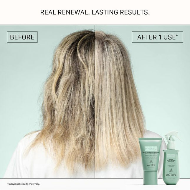 REPAIIR Bio-Enrich Hair Mask is the second step in the INTEGRITYrx™ Hair Renewal System. This intensive treatment helps replenish moisture, improve softness, and visibly reduce the appearance of damage after chemical services while supporting healthier-looking hair with every use. Perfect for maintaining professional results between salon visits, this weekly treatment helps leave hair feeling softer, smoother, and easier to manage.