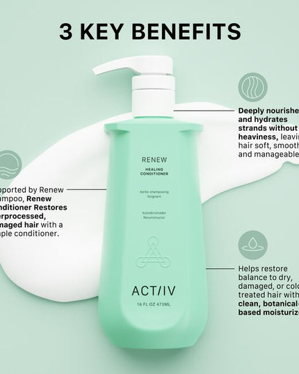 Renew is specially formulated to heal damaged and over-processed hair by helping to naturally close the hair cuticle using a powerful amino acid complex. With regular use, it encourages the appearance of thicker, fuller, and longer-looking hair.