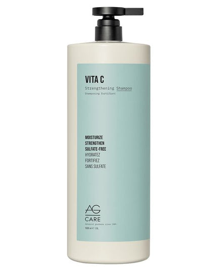 Vita C’s sulfate-free formula gently cleanses, nourishes and restores dry or damaged hair. Vitamin C and plant-based squalane help increase collagen and add elasticity, while vegetable protein strengthens the cuticle. pH 5.5-6.5. Gently cleanse and strengthen hair using this vegan shampoo that contains vitamin C and plant-based squalane to help lock in moisture, increase collagen, add elasticity and strength.