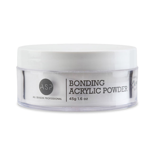 ASP Acrylic Bonding Powder was developed based on nano technology. It is a very fine acrylic powder that is crystal clear and requires little filing.