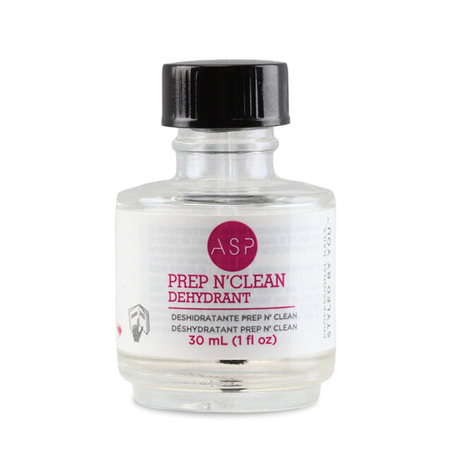 ASP Prep N' Clean is a dehydrant used to make sure the nail is clean and dry before starting any extension or polish service.