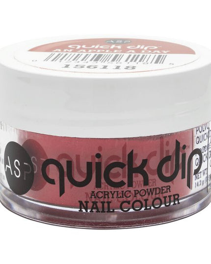 ASP Quick Dip Acrylic Powder Nail Color is the latest, trendsetting, easy-to-use dip system that allows you to apply color that lasts up to 14 days! Get professional looking nails in minutes using the highest grade pigmentation for HD color coverage!