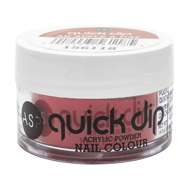 ASP Quick Dip Acrylic Powder Nail Color is the latest, trendsetting, easy-to-use dip system that allows you to apply color that lasts up to 14 days! Get professional looking nails in minutes using the highest grade pigmentation for HD color coverage!