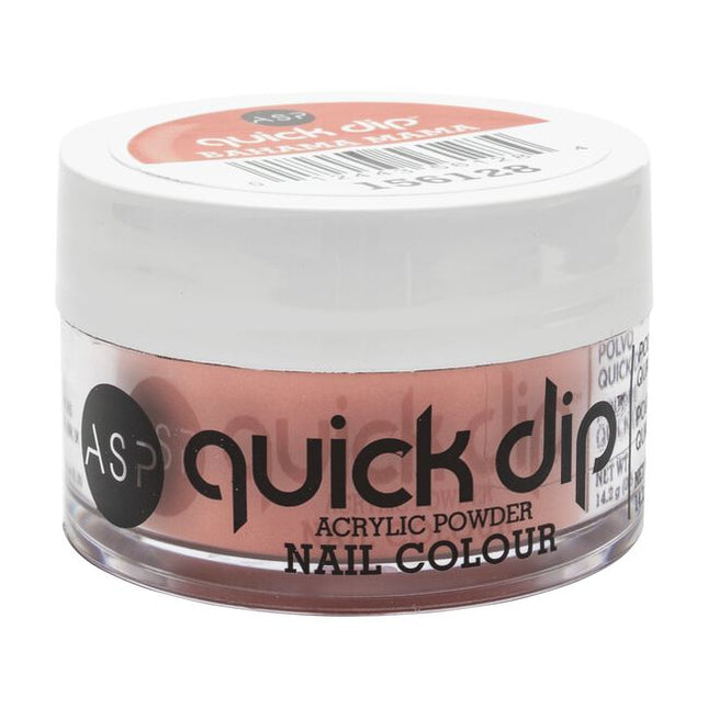 ASP Quick Dip Acrylic Powder Nail Color is the latest, trendsetting, easy-to-use dip system that allows you to apply color that lasts up to 14 days! Get professional looking nails in minutes using the highest grade pigmentation for HD color coverage!