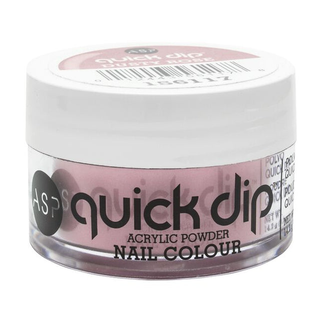 ASP Quick Dip Acrylic Powder Nail Color is the latest, trendsetting, easy-to-use dip system that allows you to apply color that lasts up to 14 days! Get professional looking nails in minutes using the highest grade pigmentation for HD color coverage!