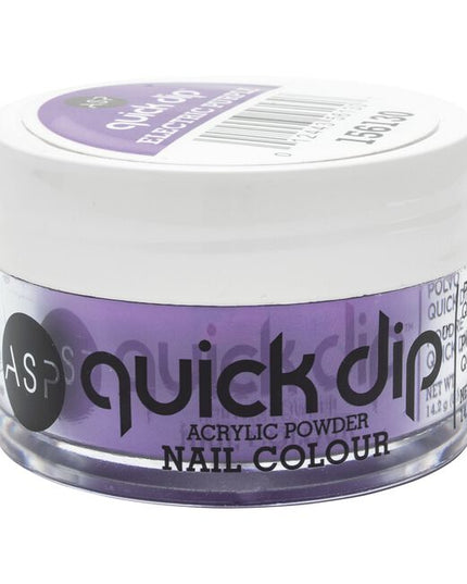 ASP Quick Dip Acrylic Powder Nail Color is the latest, trendsetting, easy-to-use dip system that allows you to apply color that lasts up to 14 days! Get professional looking nails in minutes using the highest grade pigmentation for HD color coverage!