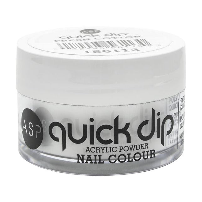 ASP Quick Dip Acrylic Powder Nail Color is the latest, trendsetting, easy-to-use dip system that allows you to apply color that lasts up to 14 days! Get professional looking nails in minutes using the highest grade pigmentation for HD color coverage!