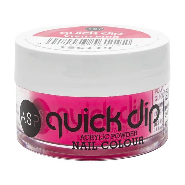 ASP Quick Dip Acrylic Powder Nail Color is the latest, trendsetting, easy-to-use dip system that allows you to apply color that lasts up to 14 days! Get professional looking nails in minutes using the highest grade pigmentation for HD color coverage!