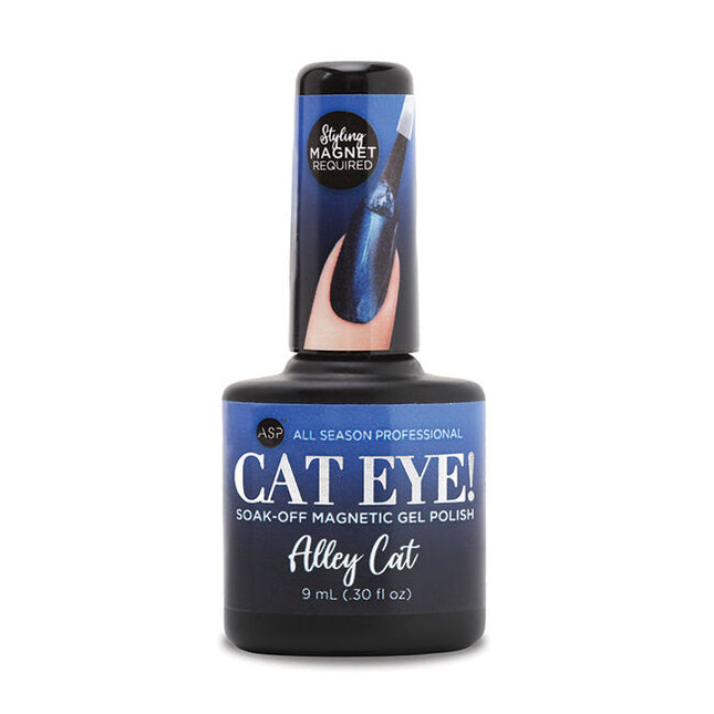 Cat Eye Magnetic Gel Polish contains fine magnetic powder to create captivating designs in many combinations.