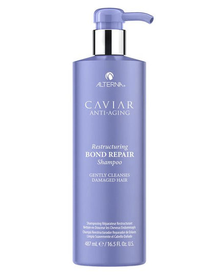 Alterna Caviar Anti-Aging Replenishing Moisture Shampoo attracts, retains and rebalances moisture while protecting color, and improving the overall performance of dry, brittle hair. Formulated with Seasilk, Color Hold and UVA/UVB protection to shield from color fade, daily stresses and future damage. Incorporates Alterna's Age-Control Complex that includes caviar extract, vitamin C and cytokines for stronger, healthier, younger looking hair.