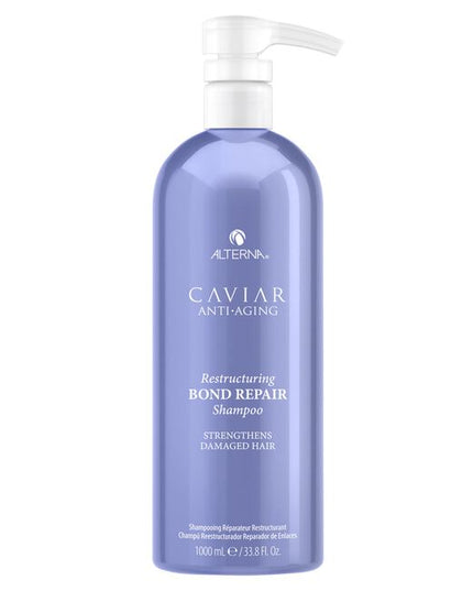 Alterna Caviar Anti-Aging Replenishing Moisture Shampoo attracts, retains and rebalances moisture while protecting color, and improving the overall performance of dry, brittle hair. Formulated with Seasilk, Color Hold and UVA/UVB protection to shield from color fade, daily stresses and future damage. Incorporates Alterna's Age-Control Complex that includes caviar extract, vitamin C and cytokines for stronger, healthier, younger looking hair.