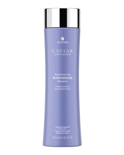 Alterna Caviar Anti-Aging Replenishing Moisture Shampoo attracts, retains and rebalances moisture while protecting color, and improving the overall performance of dry, brittle hair. Formulated with Seasilk, Color Hold and UVA/UVB protection to shield from color fade, daily stresses and future damage. Incorporates Alterna's Age-Control Complex that includes caviar extract, vitamin C and cytokines for stronger, healthier, younger looking hair.