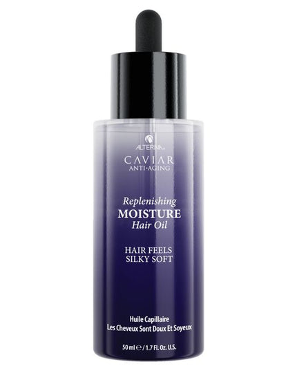 A luxurious, multi-benefit hair oil that leaves the hair feeling nourished and provides 1.5x shine*. It also fights frizz for up to 72 hours, offers heat protection for up to 450°F/ 230°C, and does not leave hair feeling greasy or weighed down.