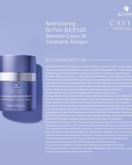 A leave in treatment masque that strengthens hair, reduces and prevents breakage, increases and maintains adds smoothness even after repeated washes, and significantly improves shine for hair that looks healthy.