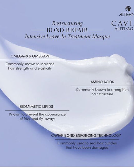 A leave in treatment masque that strengthens hair, reduces and prevents breakage, increases and maintains adds smoothness even after repeated washes, and significantly improves shine for hair that looks healthy.