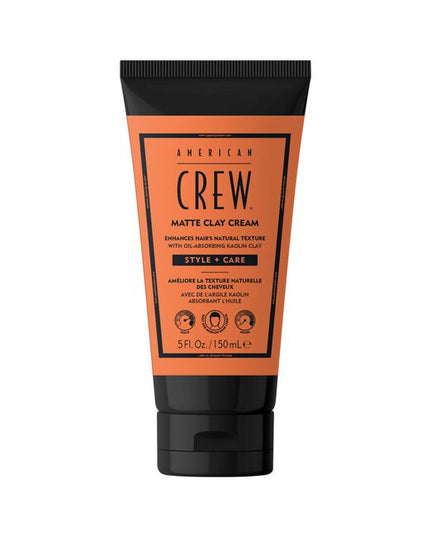 The American Crew Matte Clay Cream is a go-to hair clay styling option for men who want lightweight control, and a clean, matte finish. Powered by kaolin clay and made with 92% naturally derived ingredients, it delivers medium hold while helping to detox the scalp. Lightweight yet effective, this clay cream is perfect for fine, straight, or longer hair, adding natural movement and control you can reshape throughout the day.