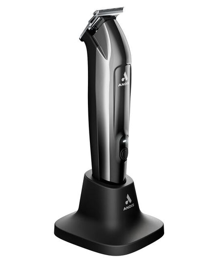 The Slimline Pro II Trimmer has been completely redesigned to be slimmer, lighter, and more powerful. The high-speed rotary motor, improved ergonomics, black chrome fade colorway, and a premium charging stand sets a new standard in professional trimming.