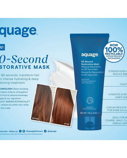 Instant hair goals! Revive and hydrate in just 60 seconds with our luxurious low-pH mask to achieve deep conditioning and repair benefits to help maintain strong hair, reduce breakage, and fight frizz.